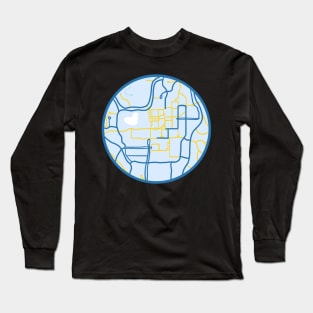 University of California Los Angeles Campus Map Long Sleeve T-Shirt